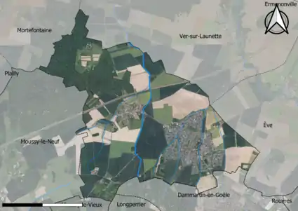 Carte orhophotogrammétrique de la commune.
