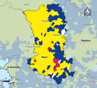 Candidat arrivé en tête au 1er tour par commune. Emmanuel MacronMarine Le PenJean-Luc MélenchonDeux à égalité