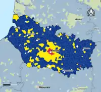 Candidat arrivé en tête au 1er tour par commune. Emmanuel MacronMarine Le PenJean-Luc MélenchonDeux à égalité