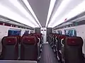 L'intérieur de première classe de LNER.