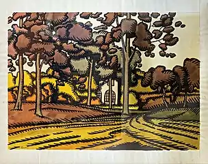 Maison derrière les arbres