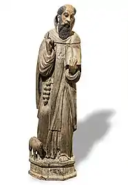 Saint Antoine le Grand (XVIIe siècle), bois et polychromie.