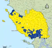 Candidat arrivé en tête au 2d tour par commune. Emmanuel MacronMarine Le Pen