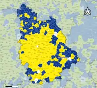 Candidat arrivé en tête au 2d tour par commune. Emmanuel MacronMarine Le PenÉgalité