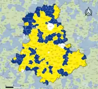 Candidat arrivé en tête au 2d tour par commune. Emmanuel MacronMarine Le PenÉgalité