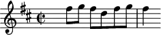\version "2.18.2"
\header {
  tagline = ##f
}
\score {
  \new Staff \with {
  }
<<
  \relative c'' {
    \key d \major
    \time 2/2
    \override TupletBracket #'bracket-visibility = ##f 
     %%%%%% K. 552, motif
     s4 fis8 g fis d fis g | fis4 
  }
>>
  \layout {
     \context { \Score \remove "Metronome_mark_engraver" }
  }
}