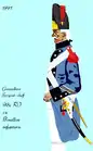 grenadier du 98e régiment d’infanterie de ligne de 1791 à 1792