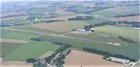 Vue aérienne de l'aérodrome