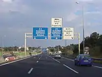 L'A2 à proximité de Seixal.