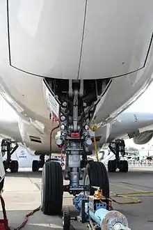 Train avant de l’Airbus A380