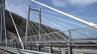 Tronçon sud en construction (24 mars 2013).