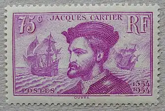 Timbre français émis en 1934.