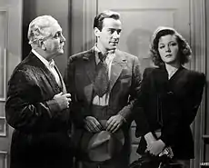 A Stranger in Town (1943) : Frank Morgan, Richard Carlson et Jean Rogers (de g.à d.)