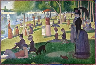 Georges Seurat, Un dimanche après-midi à l'Île de la Grande Jatte (1884-1886), Art Institute of Chicago.