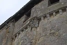 Colonne sud de l'abside.