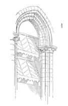 Dessin d'abat-son de Viollet-le-Duc.