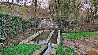Le lavoir-abreuvoir.