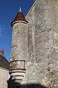 Tourelle en poivrière de l'ancienne abbaye.