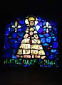 Vitrail de la crypte.