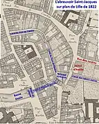 Abreuvoir Saint-Jacques en 1822