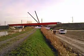 Vue d'ensemble du site du déraillement à Eckwersheim, le 15 novembre 2015.