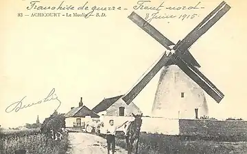 Le moulin avant la guerre.