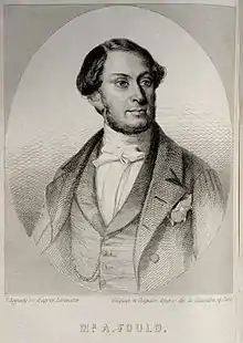 Achille Fould (1800-1867), gravure d'Eugène Leguay.