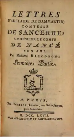 Image illustrative de l’article Lettres d'Adélaïde de Dammartin