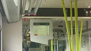 Écran d'information voyageurs (SIVE).