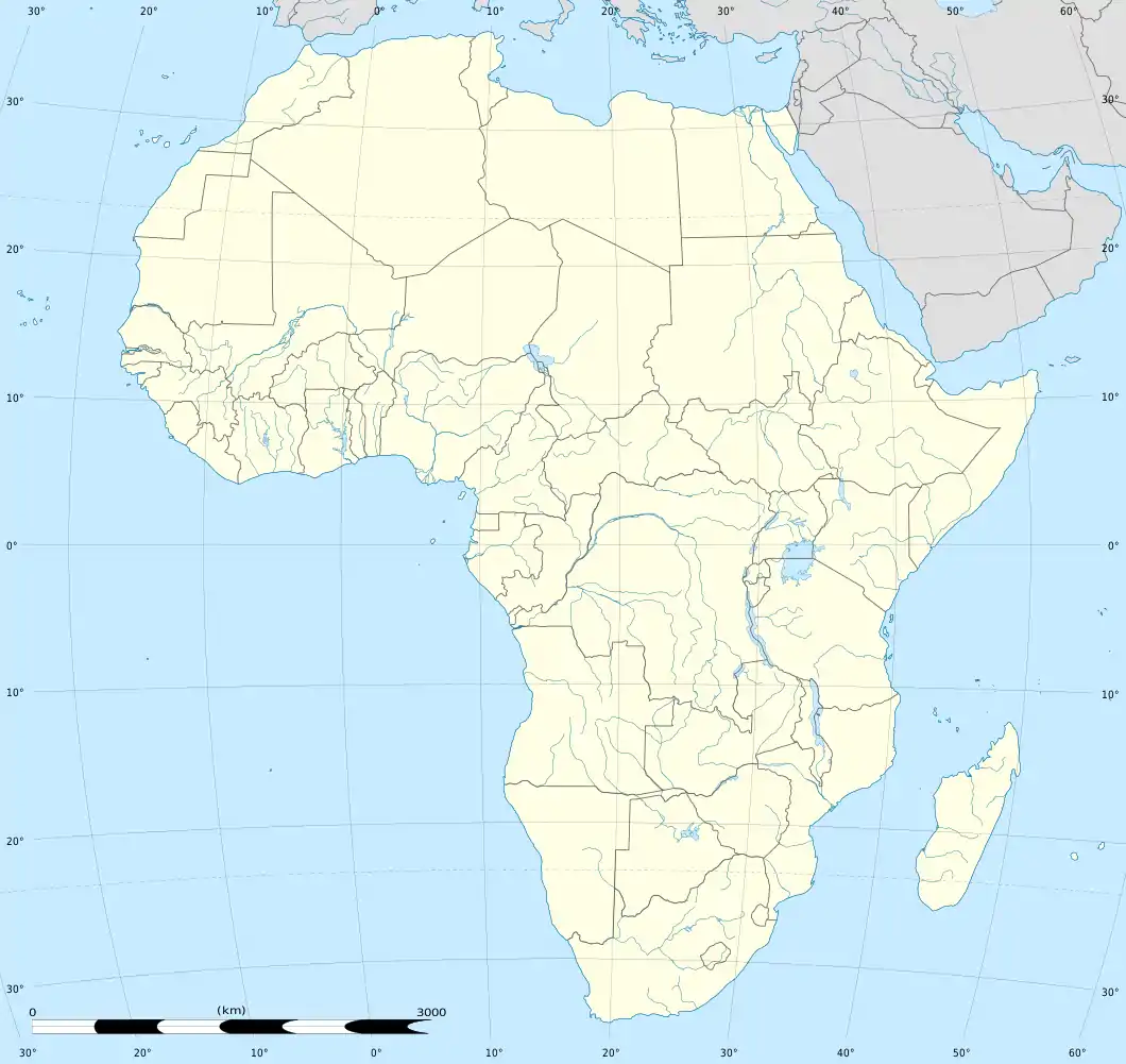 Localisation de La Réunion en Afrique