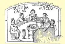 Poisson des Agapes catacombes saints Pierre et Marcellin (it).