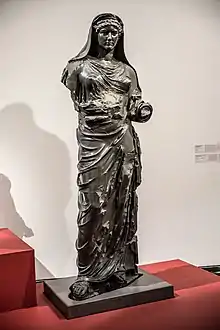 Agrippine la Jeune.Basanite, H. 180 cm.54-59 EC.Centrale Montemartini