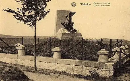 L'enceinte du monument au début du XXe siècle.