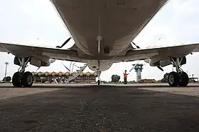 Vue du tarmac de l'aéroport en 2015.