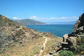 Le Golfe d'Ajaccio vue de La Parata.