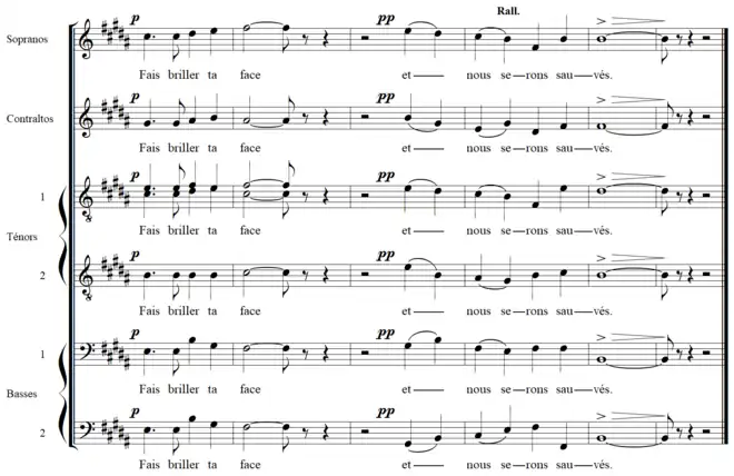 partition pour choeur mixte sans accompagnement