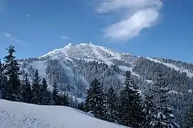 Vue du mont Ashland et des pistes de Mount Ashland Ski Area.