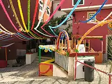 Alfama décoré pour la fête.