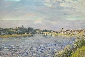 Alfred Sisley : Saint-Mammès sur le Loing, 1886.