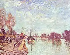 La Seine près de Suresnes de Alfred Sisley, 1879.