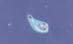 Photo satellitaire d'Alifushi.