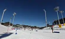 Une piste de ski de fond en Corée du Sud.