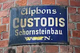 Plaque de cheminée en Autriche.