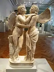 Amour et Psyché. Copie romaine, vers 150, d'après un original grec du Ier siècle avant notre ère