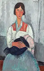 Gitane et son bébé. Amedeo Modigliani. 1919