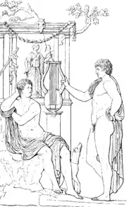 Amphion et Zéthos, sur le dessin d'un bas-relief.