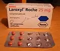 Boîte de Laroxyl de chez Roche de 25 mg.