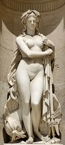 Amphitrite avec un tridentFrançois Théodore Devaulx (1866).