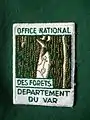 Écusson d'épaule brodé et utilisé dans le department du Var par les agents de l'O.N.F.