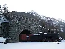 L'ancienne entrée monumentale du tunnel ferroviaire du Fréjus